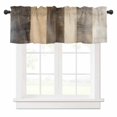 thumbnail image 1 of Abstract Brown Gray Stripes Valances for Windows Modern Art Minimalist Geometric Rod Pocket Curtain Valance Window Treatment Short Curtains for Kitchen Living Room, 42"x12", 1 of 5