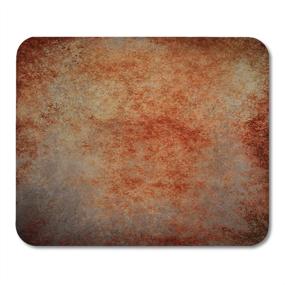 Abstract Brown Rust Color Stain Splash Messy Dirty Vintage Gray Neutral Old Rough Distressed Copper Mousepad Mouse Pad Mouse Mat 9x10 inch