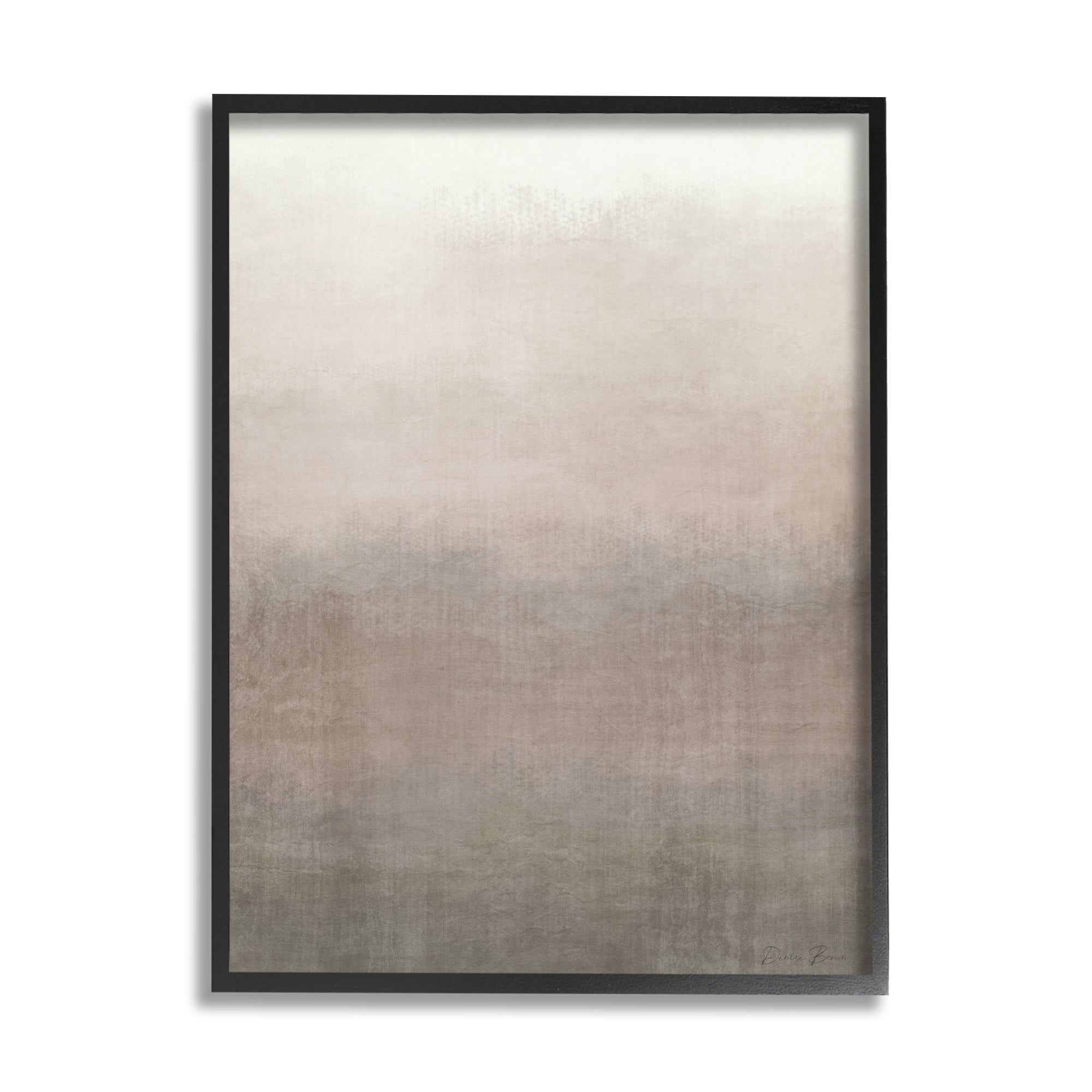 Abstract Brown & Tan Neutral Tones Collage Design Abstract Painting Framed Art Print Wall Art