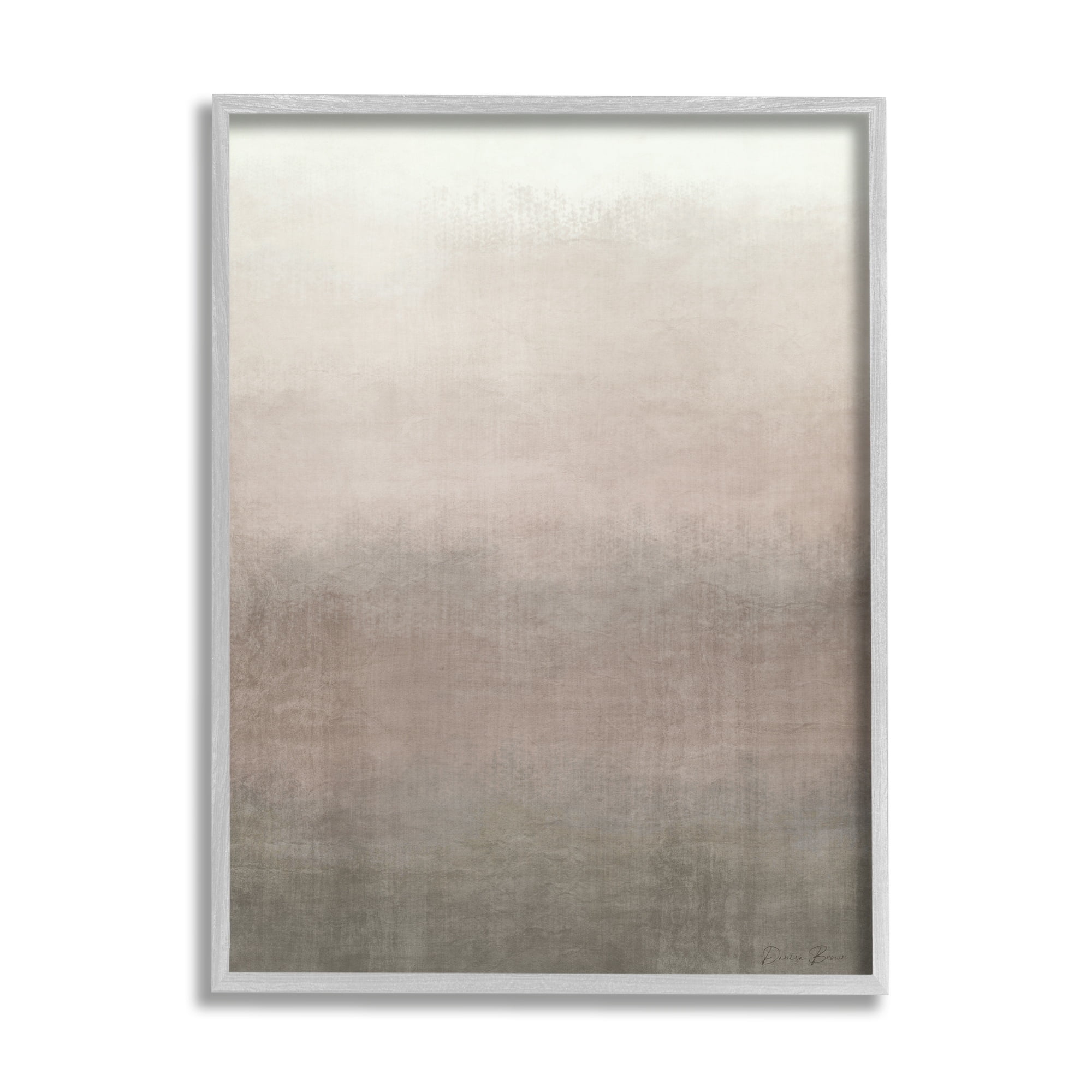 Abstract Brown & Tan Neutral Tones Collage Design Abstract Painting Framed Art Print Wall Art
