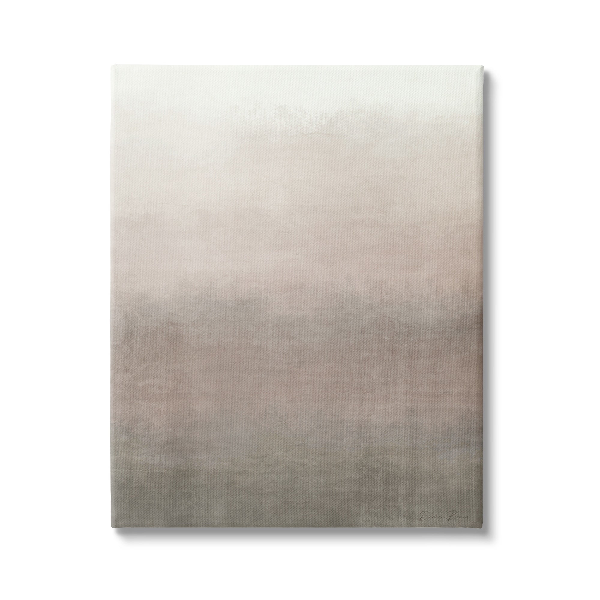 Abstract Brown & Tan Neutral Tones Collage Design Abstract Painting Gallery-Wrapped Canvas Print Wall Art