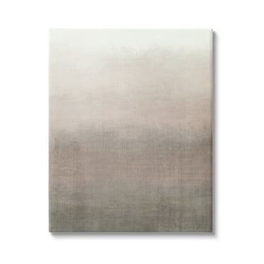 Abstract Brown & Tan Neutral Tones Collage Design Abstract Painting Gallery-Wrapped Canvas Print Wall Art