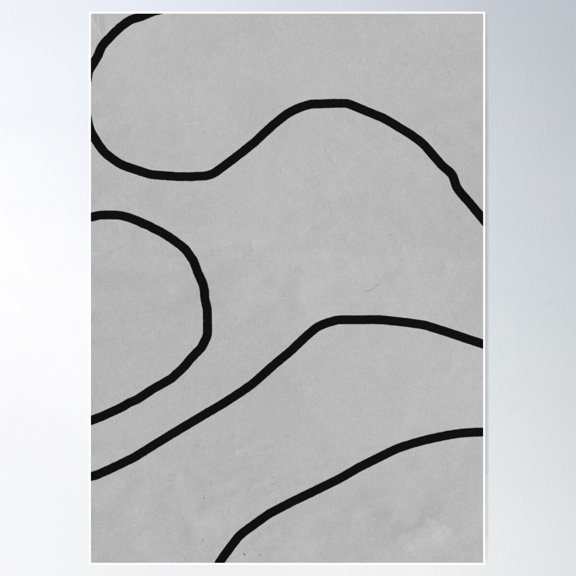 Abstract Brush Strokes Poster Wall Art, Modern Wall Decor For Living Room Bedroom, 8x12 UNFRAMED