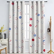 Abstract Bubbles Window Shades For Children, Colorful Gradient 3D Printing Grommet Curtains , Thermal Insulated Blackout Curtains For Bathroom Laundry Room Study Room 38"W x 54"L (Pack of 2)