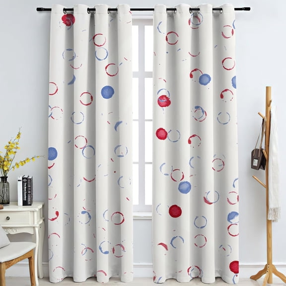 Abstract Bubbles Window Shades For Children, Colorful Gradient 3D Printing Grommet Curtains , Thermal Insulated Blackout Curtains For Bathroom Laundry Room Study Room 38"W x 54"L (Pack of 2)