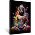 thumbnail image 1 of Abstract Buddha Painting Colorful Graffiti Buddha Statue Wall Art Zen Picture Meditation Canvas Artwork Spa Prints for Spiritual Buddhism Prayer Room(Picture-1, (12.00" x 18.00")), 1 of 6