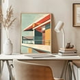 thumbnail image 1 of Abstract Building Art Poster: Modern Geometric Perspective, Size 12x18 UNFFRAMED F03.1.7l2196, 1 of 3
