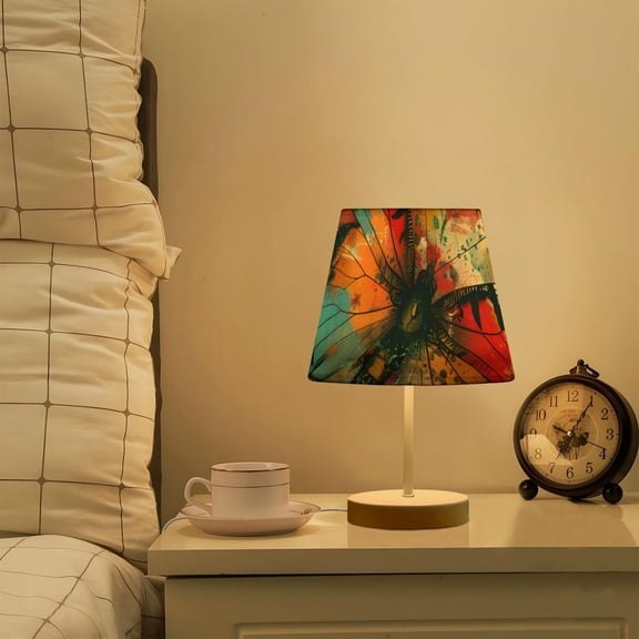 Abstract Butterfly Paper LED Desk Lamp Table Lamp USB Bedside Nightstand Small Lamp for Bedroom Living Room Kids Room