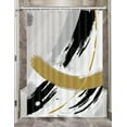 Abstract Camper RV Shower Curtain for Travel Trailer Bathroom, Chic