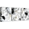 thumbnail image 1 of Abstract Canvas Wall Art for Bedroom Bathroom Living Room Wall Decor Black White Grey Modern Abstract Canvas Pictures Abstract Prints Artwork Home Office Wall Decoration（Only canvas）, 1 of 6