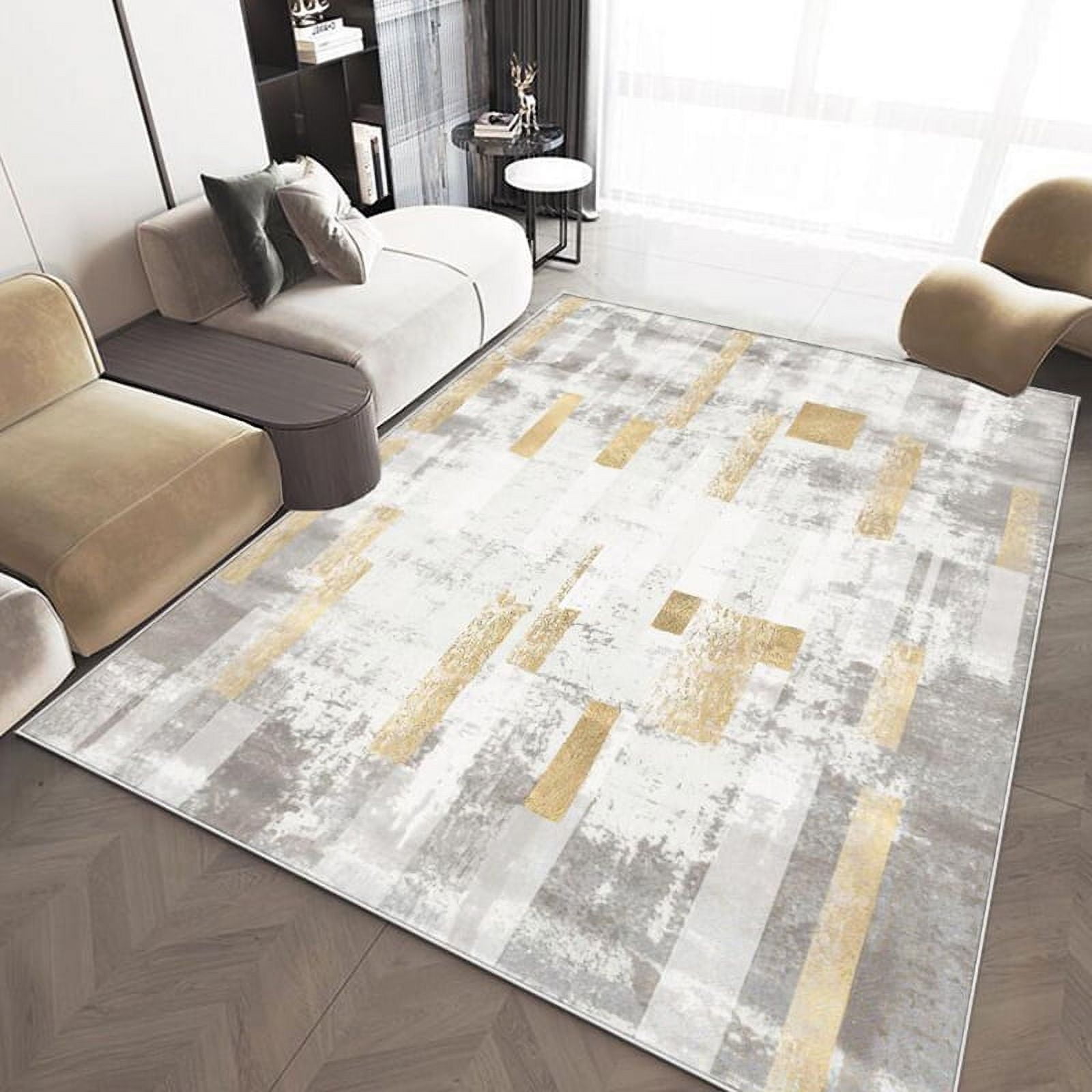 Abstract Carpet Living Room Modern Grey Sofa Area Rugs Light Luxury ...