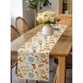 Abstract Cartoon Elephant Tiger Lion Cat Bear Table Runner 90 Inches ...