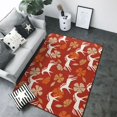 Abstract Cartoon Horse Flower_A Area Rugs for Living Room Bedroom, 5x7