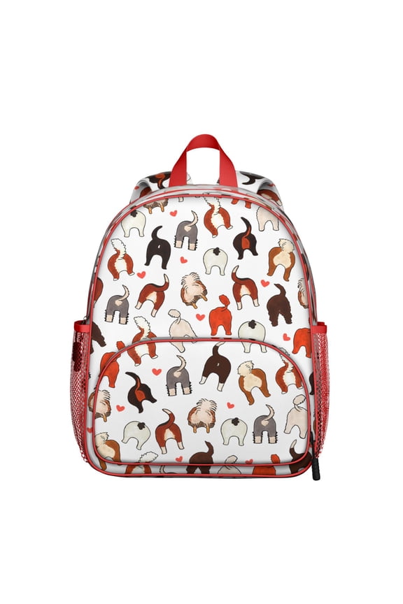 Abstract Cat Art Student Backpack – Vintage Cat Illustration With Cute Watercolor Cat And Floral Cat Design