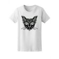 thumbnail image 1 of Abstract Cat Head Portrait T-Shirt Women -Image by Shutterstock, Female Medium, 1 of 2