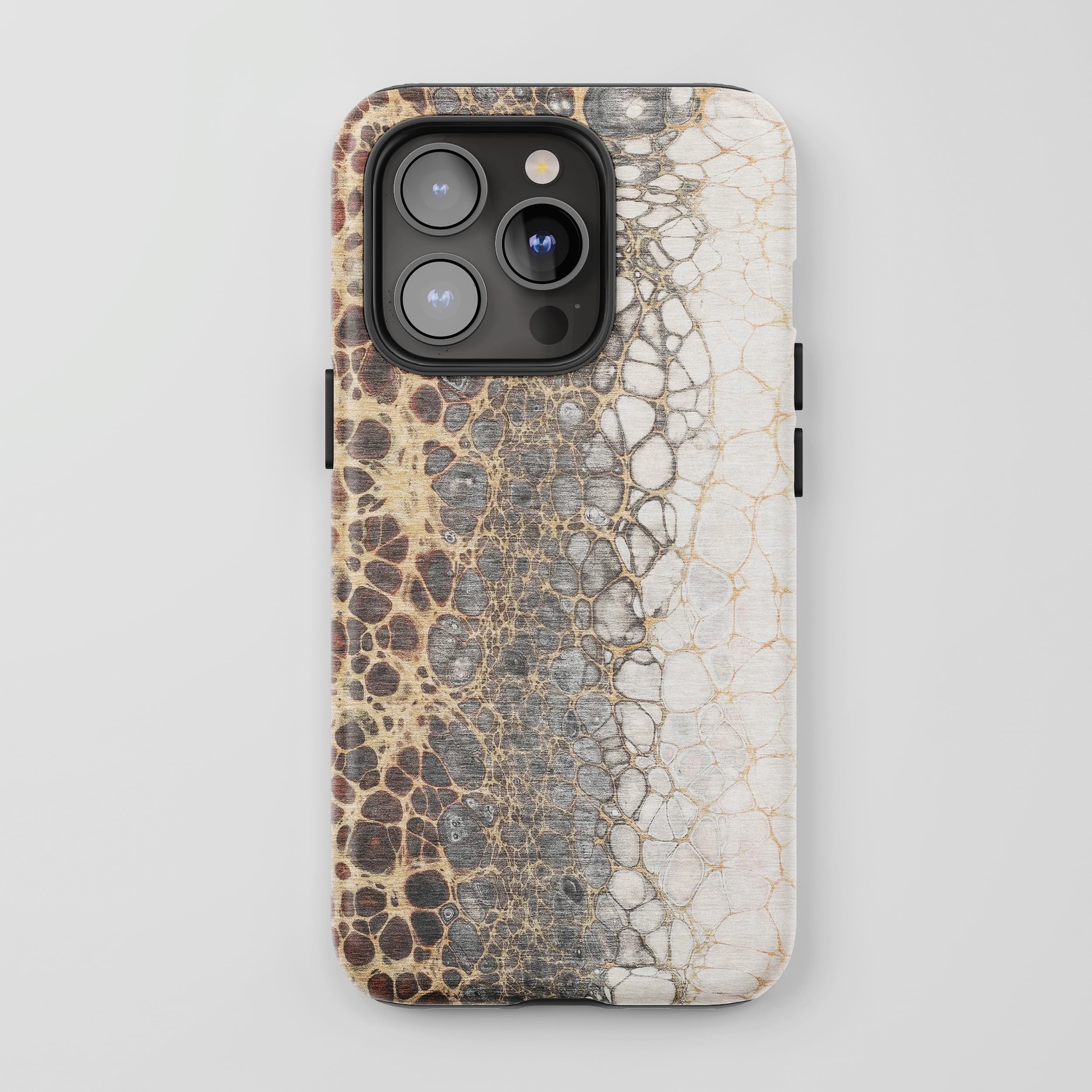 Abstract Cellular Pattern For iPhone Protective Phone Case Fluid Art ...