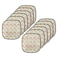 thumbnail image 1 of Abstract Chair Seating Cushion Set of 12, Geometric Shapes Pattern Triangular Formations Modern Retro Design Earth Tones, Seat Pads for Office with Anti-slip Backing, 16"x16", Multicolor, by Ambesonne, 1 of 4