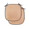 thumbnail image 1 of Abstract Chair Seating Cushion Set of 2, Modern Diagonal Pattern of Stripes in Tangerine Tones on a Plain Background, Seat Pads with Anti-slip Backing, 16"x16", Vermillion White, by Ambesonne, 1 of 7