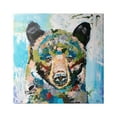 thumbnail image 1 of Abstract Chaotic Bear Wildlife Animals & Insects Painting Gallery Wrapped Canvas Print Wall Art, 1 of 7