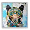 thumbnail image 1 of Abstract Chaotic Bear Wildlife Animals & Insects Painting Gray Framed Art Print Wall Art, 1 of 7