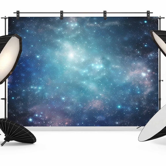 Abstract Galaxy Backdrop for Photography, Beautiful Starry Sky Photo Backdrop Portrait Background Party Banner Photo Backgrounds for Studio Booth Props, 10x8ft