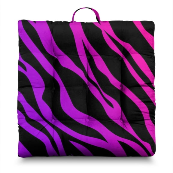 Abstract Cheetah Meditation Cushion - Oversized Square Floor Pillow, Fashionable Boho Print with Soft, Supportive PP Cotton Filling