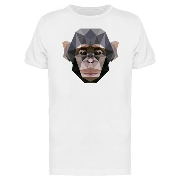 Abstract Chimpanzee Head T-Shirt Men -Image by Shutterstock, Male Large