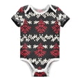 thumbnail image 1 of Abstract Christmas Tree Patterns Pure Cotton Bodysuit Short Sleeve Pajamas One-Piece Romper Unisex 3 Months, 1 of 6