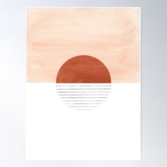 Abstract Circle Poster Wall Art, Modern Wall Decor For Living Room Bedroom, 16x24 UNFRAMED