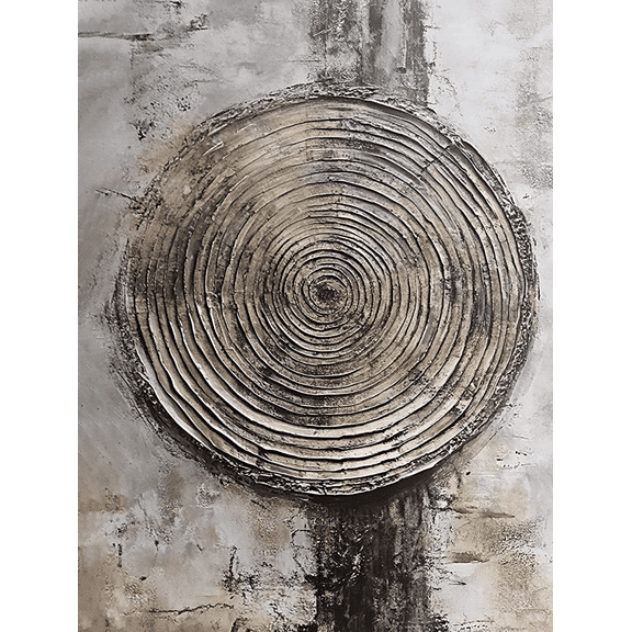 Abstract Circle Wall Art Canvas Painting Perfect for Living Room Bedroom Office Dining Room and Hallway Decoration.