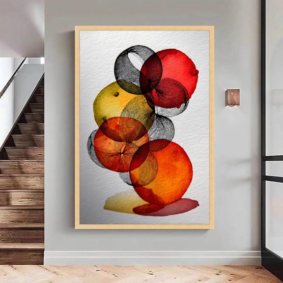 Abstract Circles Art Modern Geometric Wall Decor Wall Art