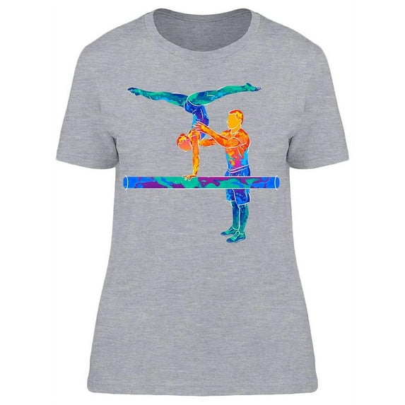 Abstract Coach Training Gymnast T-Shirt Women -Image by Shutterstock, Female XX-Large