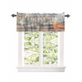thumbnail image 1 of Abstract Coastal Beach Oil Painting Window Valances for Kitchen,Rod Pocket Valance Privacy Small Curtain,Ocean Seaside Landscape Window Treatment Drapes for Bedroom Laundry Room Farmhouse 42x12in, 1 of 1