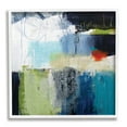 thumbnail image 1 of Abstract Collage of Chaotic Shapes Blue Green Abstract Framed Art Print Wall Art, 17x17, 1 of 7