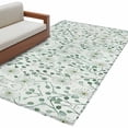 thumbnail image 1 of Abstract Color Block Area&nbsp;Rug 2.7x5ft Grenn Floral Watercolor Texture Non-Slip&nbsp;Washable Square&nbsp;Rugs Soft Felt Indoor Floor Mat for Bedroom Kitchen Living Room Bathroom, 1 of 9