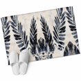 thumbnail image 1 of Abstract Color Block Area&nbsp;Rug 2x3ft Black Leaves Tropical Plants Watercolor Non-Slip&nbsp;Washable Square&nbsp;Rugs Soft Felt Indoor Floor Mat for Bedroom Kitchen Living Room Bathroom, 1 of 9