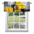 thumbnail image 1 of Abstract Color Block Valance Curtain Yellow Block Modern Gradient Black Window Valances Rod Pocket Short Curtains Window Treatments for Kitchen Bedroom Bathroom Laundry 54" x 18", 1 of 9