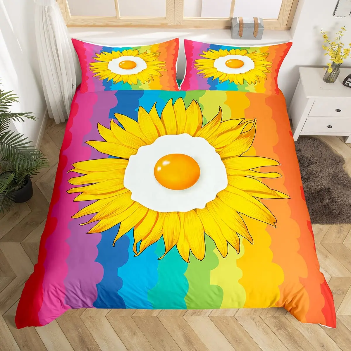 Abstract Colorful Bedding Set King Sinlge Duvet Cover Dream Polyester