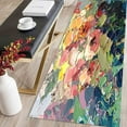 thumbnail image 1 of Abstract Colorful Flower Rugs, Oil Painting Decor Rug, Acrylic Rugs, Modern Rugs, Home Decor Rug, Housewarming Gift, Entryway Rug, Soft Rug, 2.6'x5' - 80x150 cm, 1 of 8