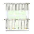 thumbnail image 1 of Abstract Geometric Kitchen Curtains and Valances Set - 3 Piece Kitchen Curtains Sets with Valance for Windows Rod Pocket Machine Washable Kitchen Decor Decorations (54"x18"+2x27.5"x24"), 1 of 6