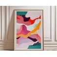 thumbnail image 1 of Abstract Colorful Landscape Wall Art Print, Unframed Paper Poster 24x36in, 1 of 4