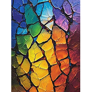Abstract Colorful Mosaic Decorative Painting/Canvas Art  Suitable for Decorating Living Room Colorful Mosaic Painting for Wall Decor  Abstract Mosaic Canvas Art.