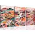 thumbnail image 1 of Abstract Colorful Mountains Canvas Wall Hieng Colorful Watercolor Abstract Forest Natural Scenery Picture Wall Decor Poster Print Hiengwork for Living Room Bedroom Home Decor, 1 of 6