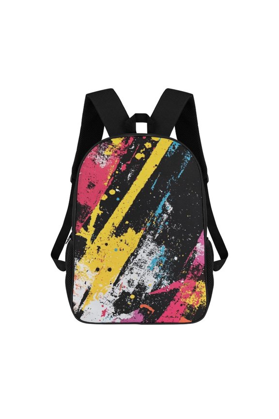 Abstract Colorful Paint Strokes Backpack Backpack Student Backpack Cartoon Canvas Backpack