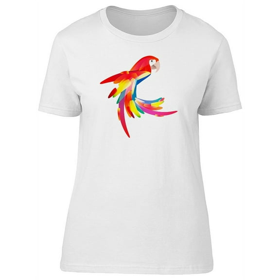 Abstract Colorful Parrot T-Shirt Women -Image by Shutterstock, Female XX-Large