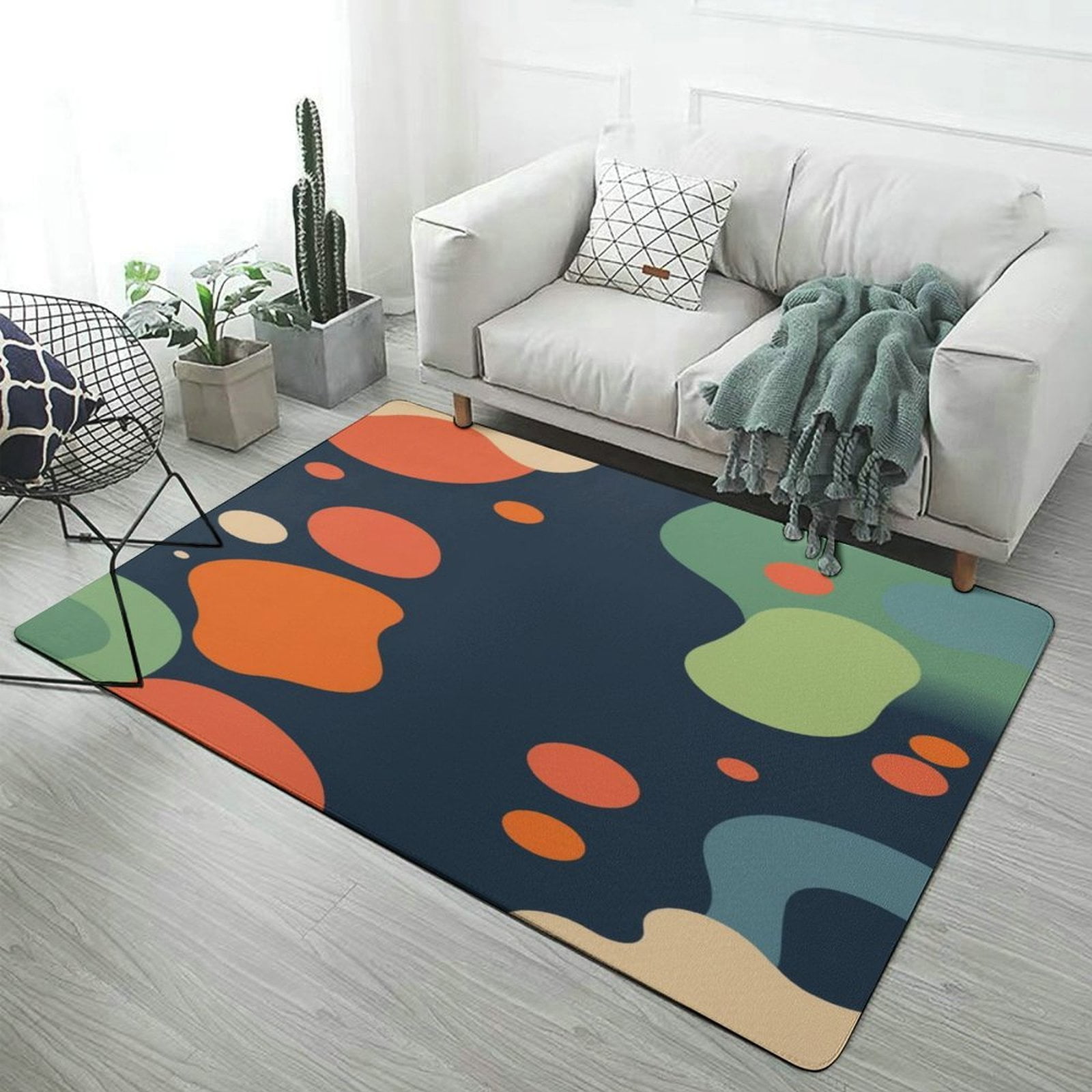 Abstract Colorful Shapes Carpets for Living Room Luxury Rations Sofa Abstract Colorful Shapes Carpets for Living Room Luxury Rations Sofa