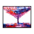 thumbnail image 1 of Abstract Colorful Tree Impressionist On A White 20 in x 12 in Framed Painting Canvas Art Print, by Designart, 1 of 5