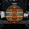 Abstract Colorful Tribal Totem Polyester Universal Spare Wheel Tire