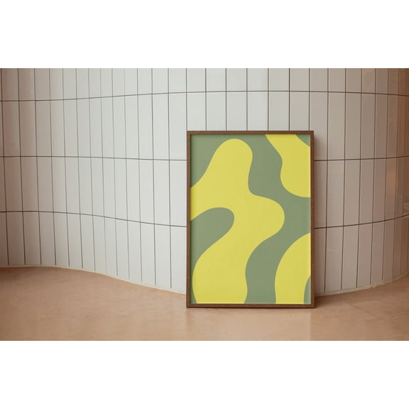 Abstract Colorful Wall Art Poster, Funky Abstract Poster, Pastel Color Poster, Minimalistic Poste, Aesthetic Poster, Home Decor, 12x18 UNFRAMED