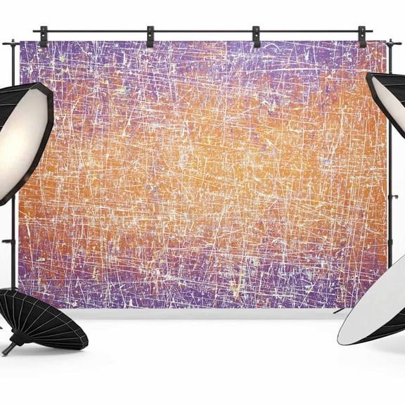 Abstract Colors Photography Backdrop 7x5FT, Purple Orange Clouds Mist Matte Texture Photo Backdrops, Background for Photography Studio Photo Studio Background, Back Drop for Photoshoot